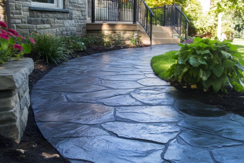 Walkway with Decorative Finish